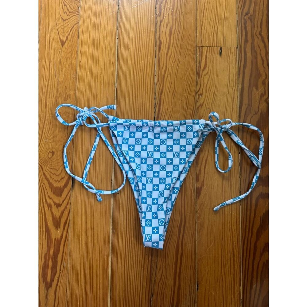 Zoe All Over LV Print Bikini Bottom